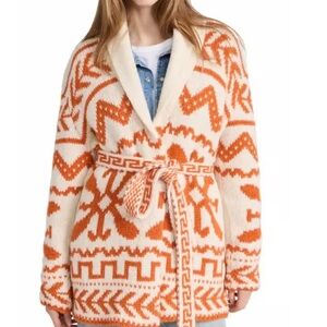 Mother Pretty as a Peach belted cardigan - alpaca/wool blend